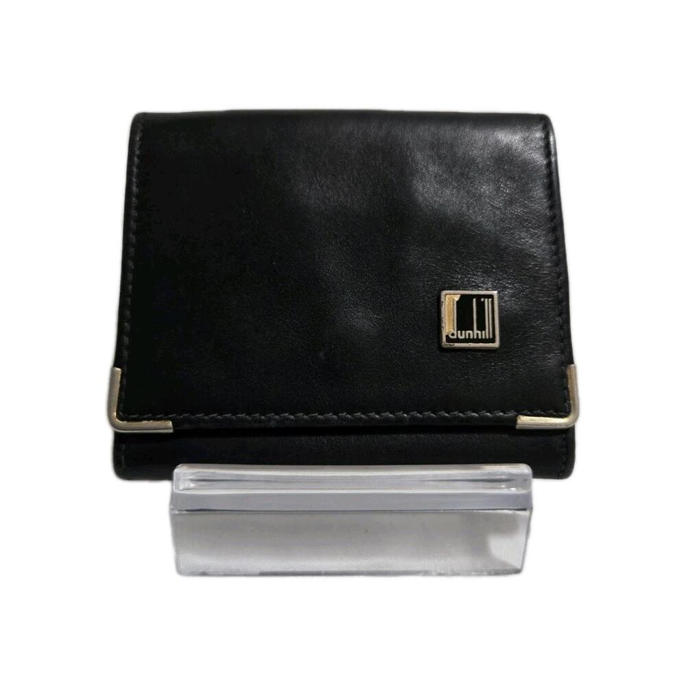 Vintage Dunhill Coin Purse/Wallet Black Leather
